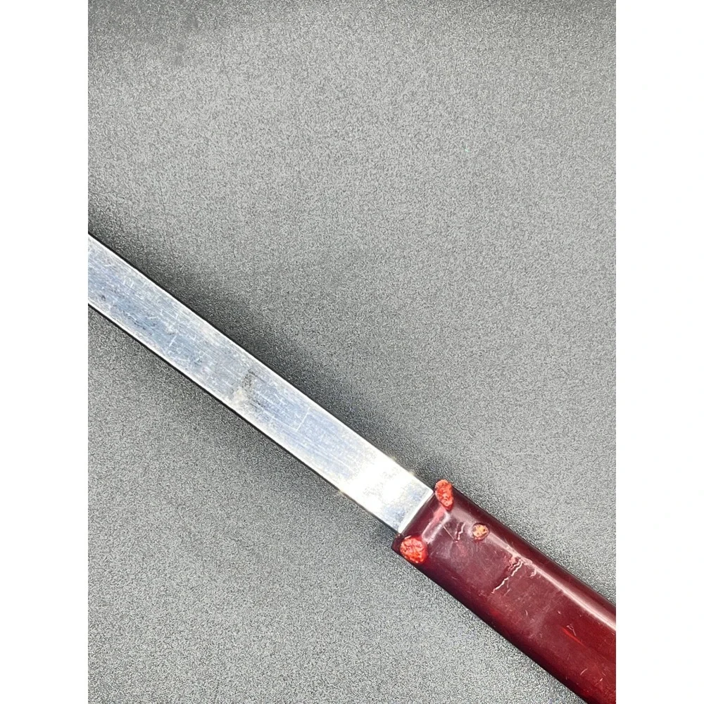 Kaylan Stainless Steel Serving Spoon Red Handle Kitchen Utensil‎ Retro Vtg Serve